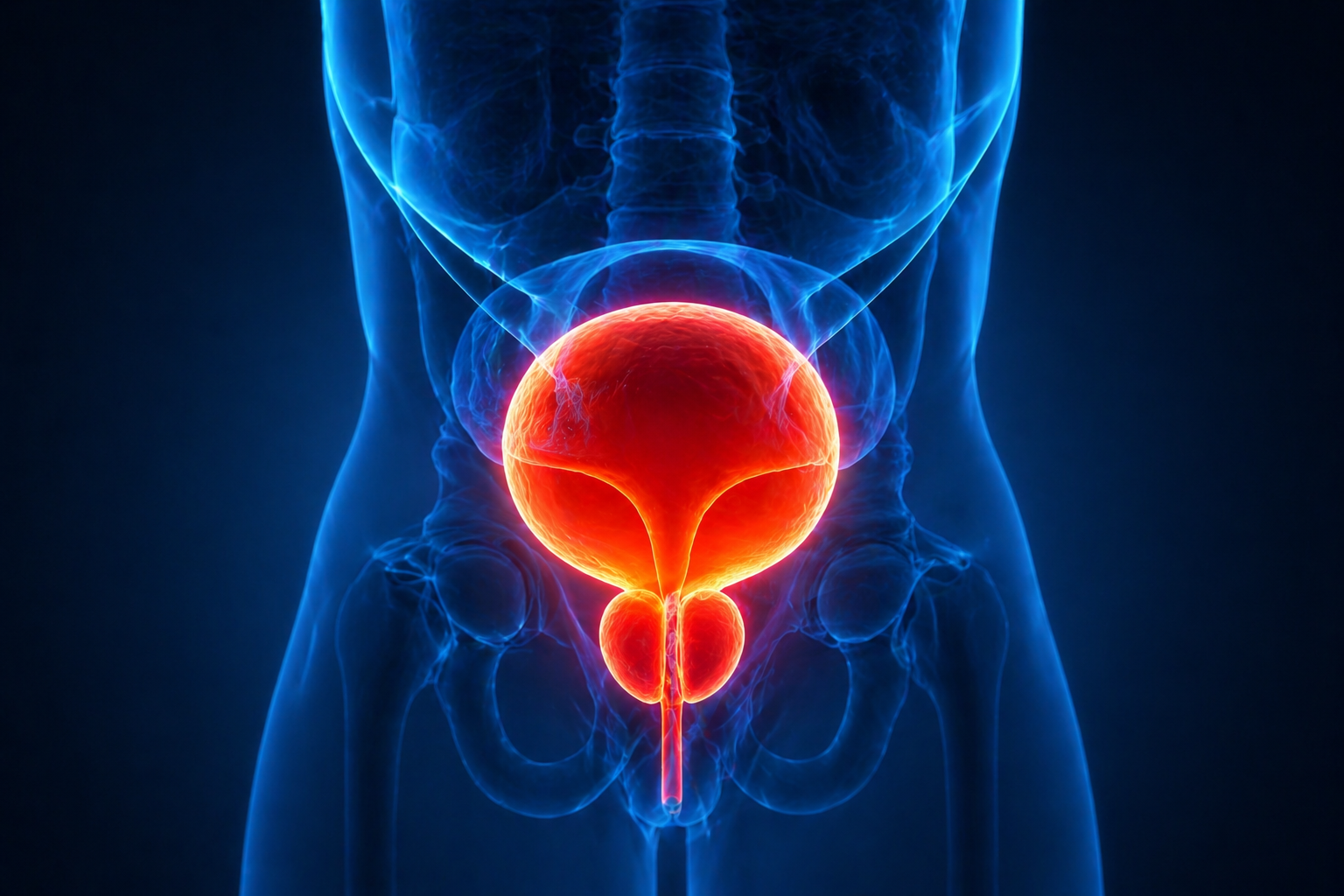Enlarged prostate diagram